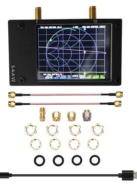 2.8寸矢量网络分析仪S-A-AV2配RG316粉色线.支持50kHz-3GHz