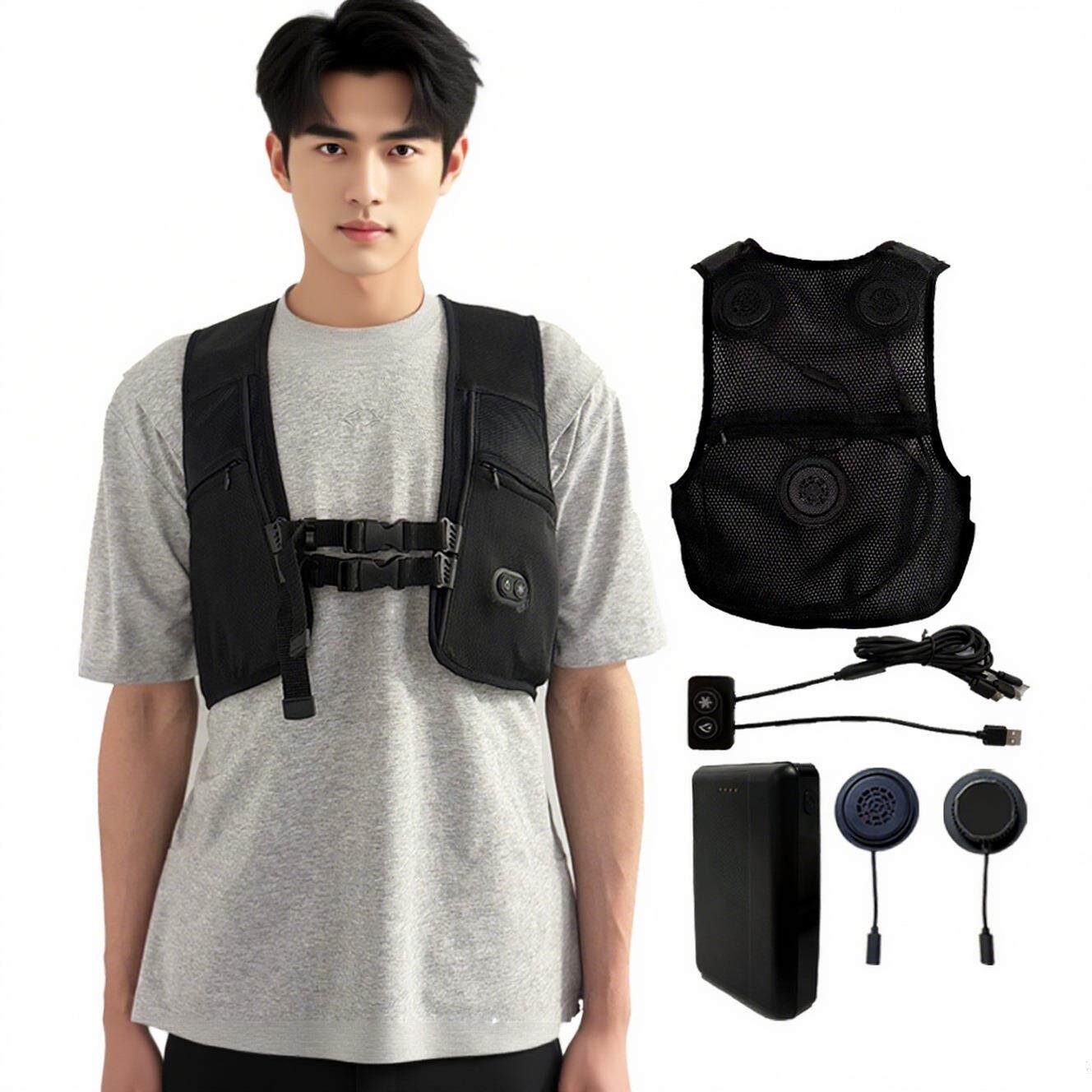 体夏季半67导体制帕冷空调服尔贴制冷降冷温风扇半导制片