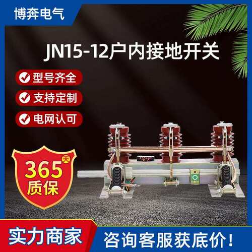 JN15-12/31.5-210mm户内高压接地开关保护左操右操环网柜中置刀闸