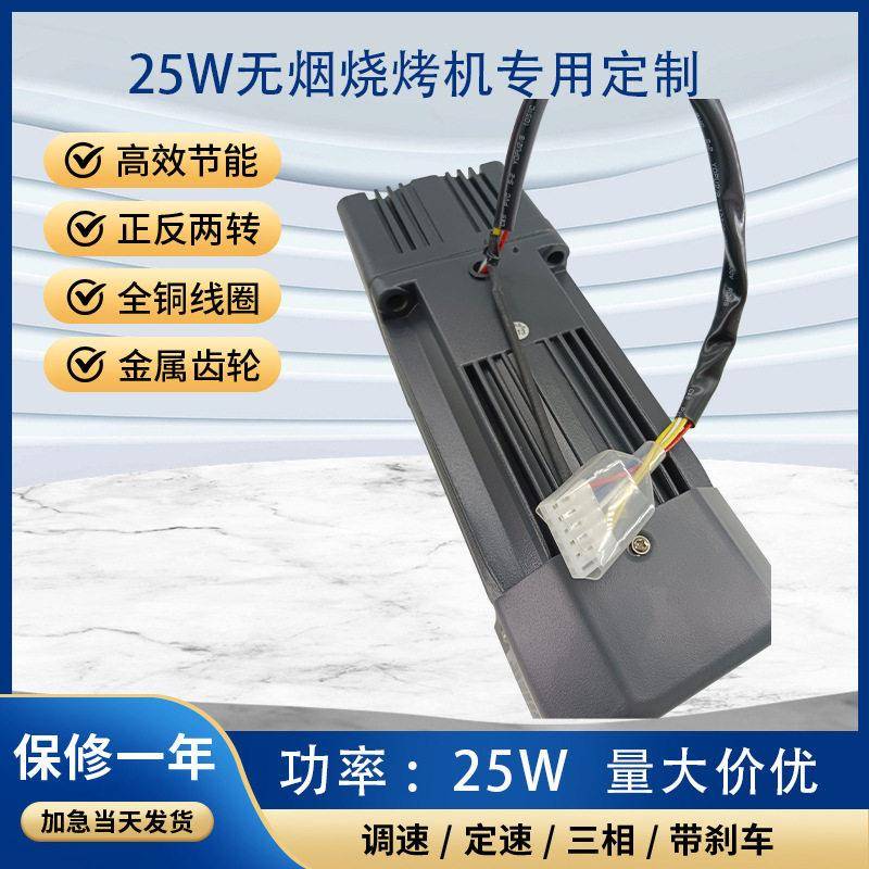 TVT调速电机相220V 25W无烟烧烤专用 速电机调速马达定制