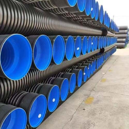 HDPE双壁波纹管塑料排水管DN600pe波纹排水排污管双臂波纹管