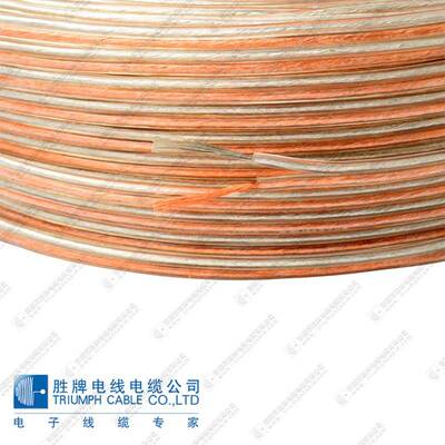 金银线RVH2*1.5平方工程专用150芯音响线广播线透明扁平PVC双并线