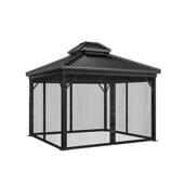 户外休闲凉亭庭院遮阳篷蚊帐纱网防蚊虫罗马帐篷铁艺蓬围布防虫网