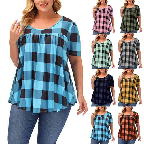 Women's short sleeved printed top T-shirt