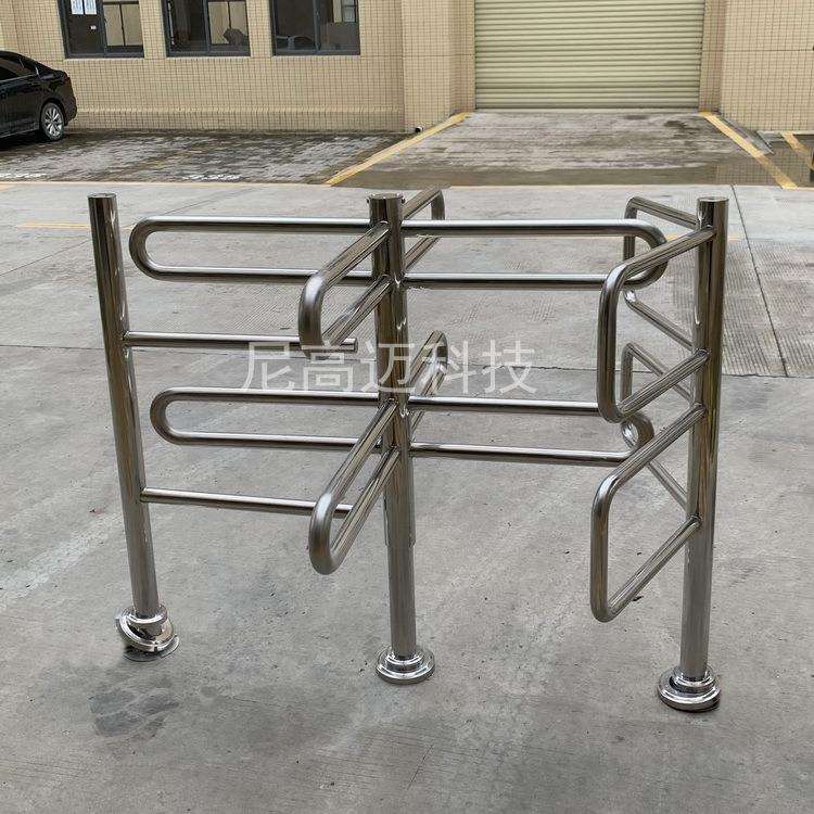 单限止逆旋转门 单象不锈钢半高门转闸 高速服务区超市出口禁行器