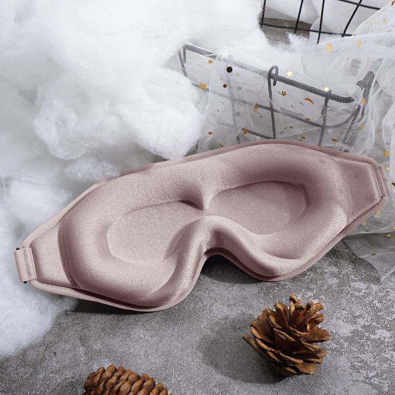 新款真3D立体遮光睡眠眼罩厂家现货慢回弹记忆棉舒适透气午休旅行