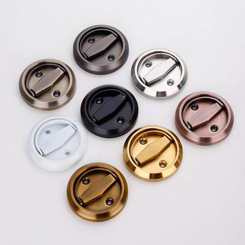 隐形门锁MSLH001 环单双面30拉4不锈钢藏把手电视景房间锁具隐黑