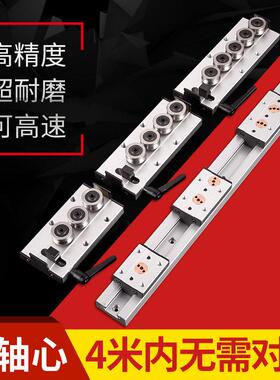 直线 线导轨 内置双轴心 SGR SGB滚轮滑块木工滑台滑轨轨道滑杆高