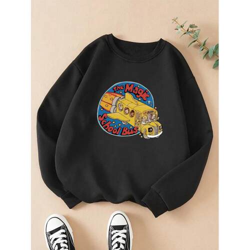 K 52482 Magic school bus hoodie 魔法校车卫衣跨境速卖通亚