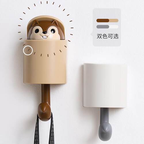 Squirrel Hooks - Cute Cartoon Animal Hooks, No-Drill Creativ