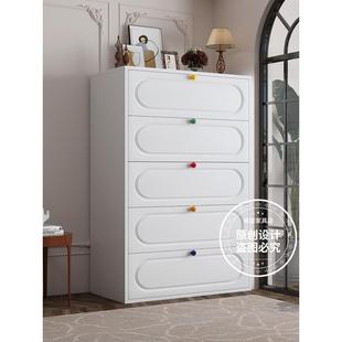 钢制五斗柜家用客厅铁艺抽屉柜简约卧室床头床尾柜铁皮斗柜置物柜