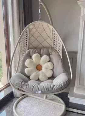 品质人吊篮藤椅网秋千阳台吊JM-36478室内懒人家用户外单庭院红椅