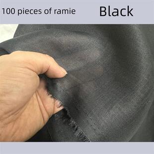 100支纯苎麻面料轻中式衬衫连衣裙/微半透明遮阳亚麻苎麻面料