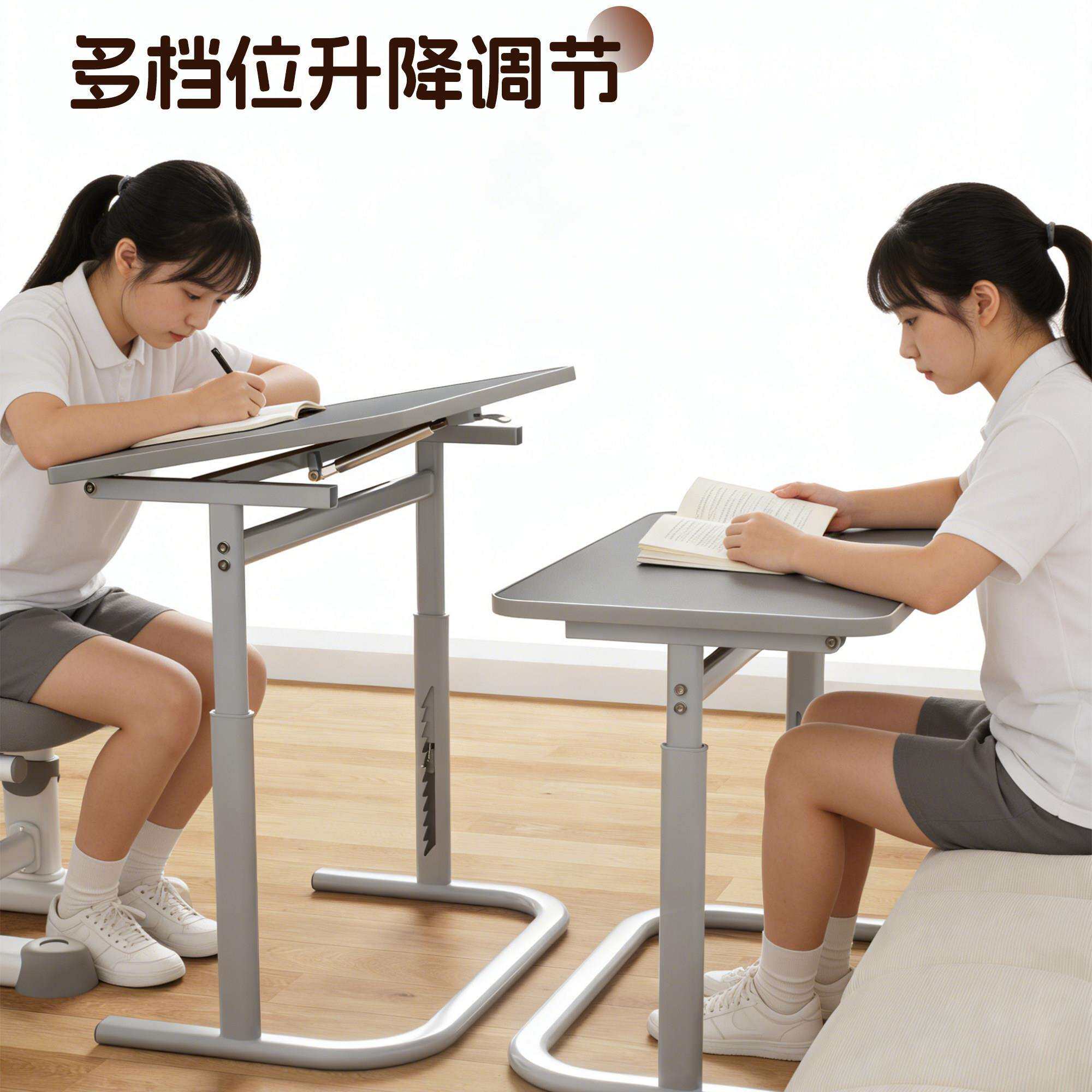 实木可降桌子床边桌电桌小户型家用升发边XYQ几桌折叠书桌沙学脑