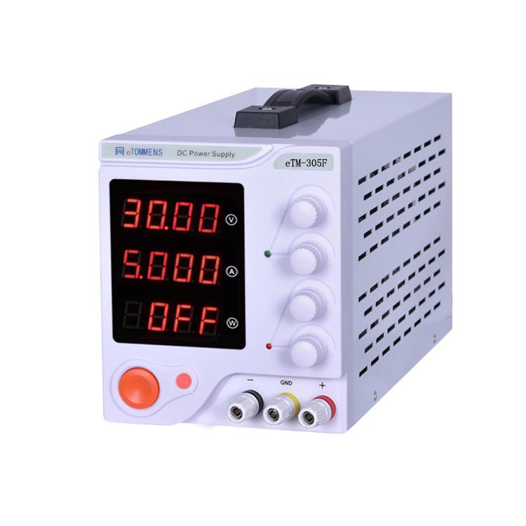 eTOMMENS同门eTM-305A/605/3010数显稳压可调直流电源0-30V60V5A