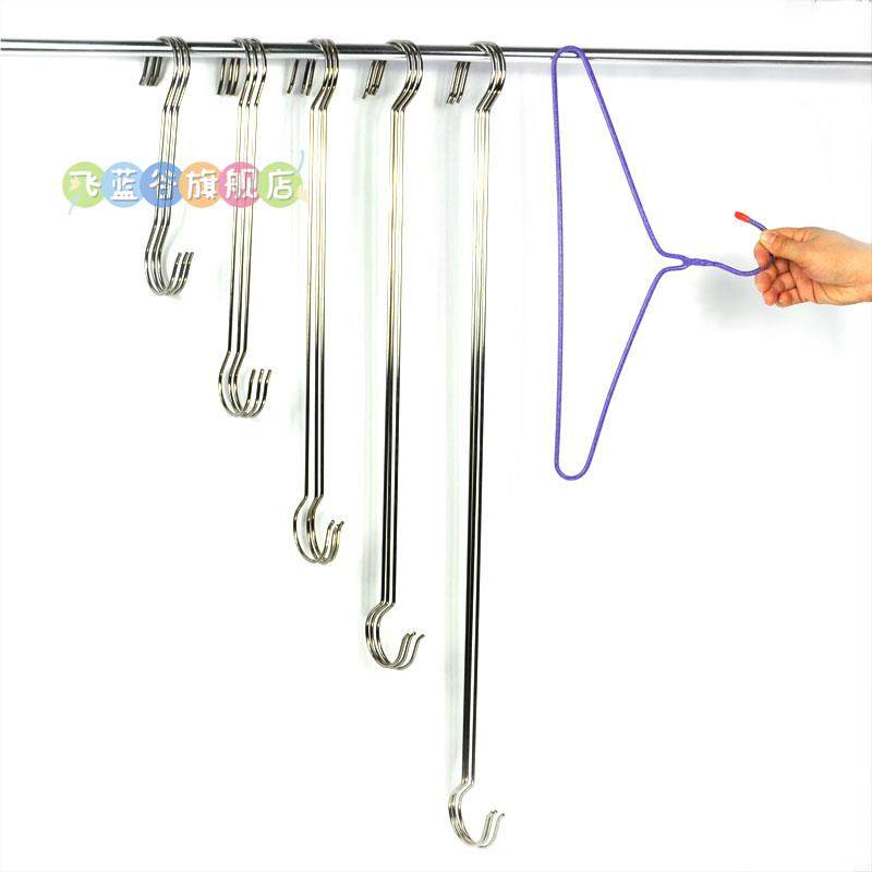 不锈钢加粗不锈钢S钩S型挂钩厨房S弯形服装加长S勾子长杆挂钩钩子,收纳整理,挂钩/粘钩,淘宝优惠券,粉丝福利购,淘宝优惠卷