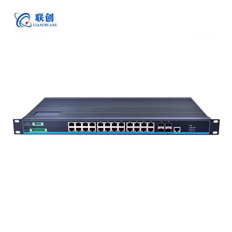 工业+以太网交换机24千兆管电4千兆SFP光口理RPL型级PoE环网自愈