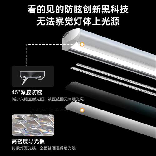 A磁j013A级壁挂式阅读灯台学E习护眼专用灯学生书桌吸插电式LD全
