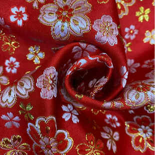 织锦缎色织金提花小太阳中国风童装 拜年服香包靠枕涤纶面料