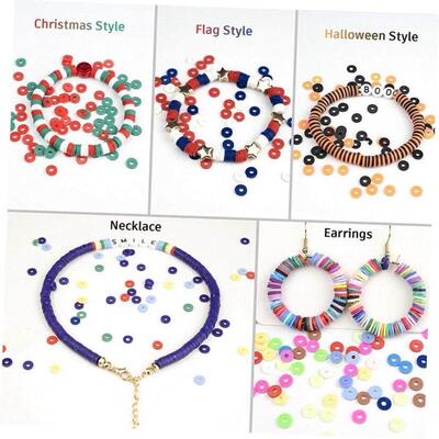 Clay Beads Box For Jewelry Making DIY Earring Bracelets Kits