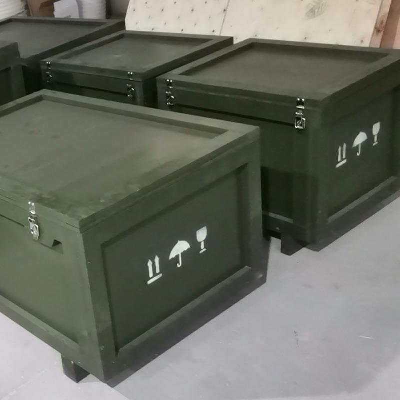 绿色仪器箱防潮包装仓储物流搬型木运箱箱子重器械绿色包装包装多