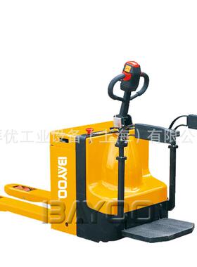 BYOO拜 半电动式搬运车 电A动剪搬优运车 多功能电动XNQ托盘叉车