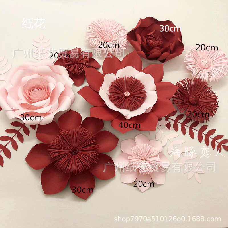 房橱窗装饰 手花纸花平底玫瑰工大道具立体婚花成品套餐用品婚礼,特色手工艺,其他特色工艺品,淘宝优惠券,粉丝福利购,淘宝优惠卷