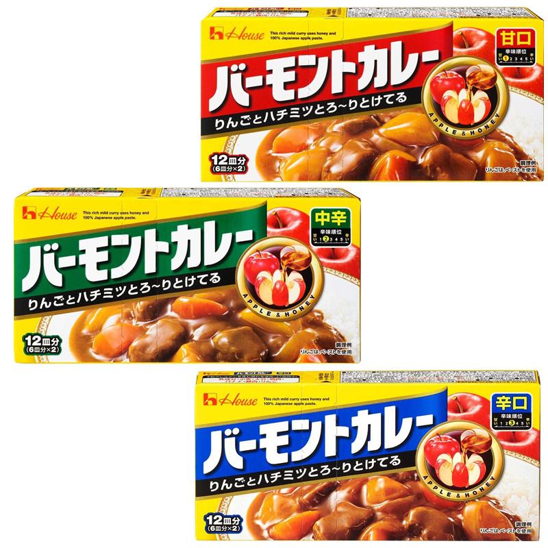 临期进口日本咖喱 好侍蜂蜜苹果咖喱230g佛蒙特咖喱块浓厚 百梦多图片
