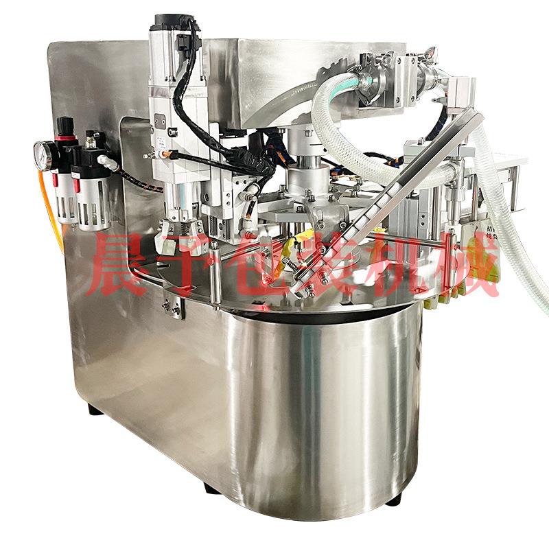 小型桌面式豆浆牛奶灌装机洗衣液洗手液旋盖机果汁饮料酱料包装一