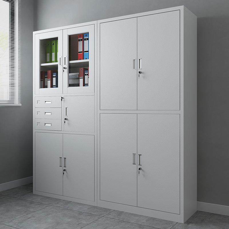 钢制文件柜办公书柜资料整理档案柜铁皮柜子财务凭证柜带锁储物柜