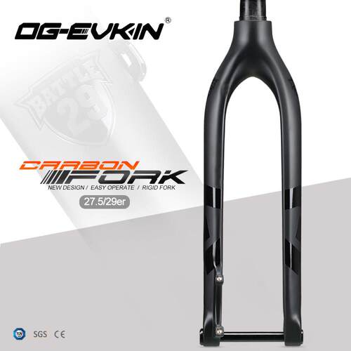 OG-EVKIN 碳纤维自行车29山地前叉内走线登山车桶轴前叉29er 27.5