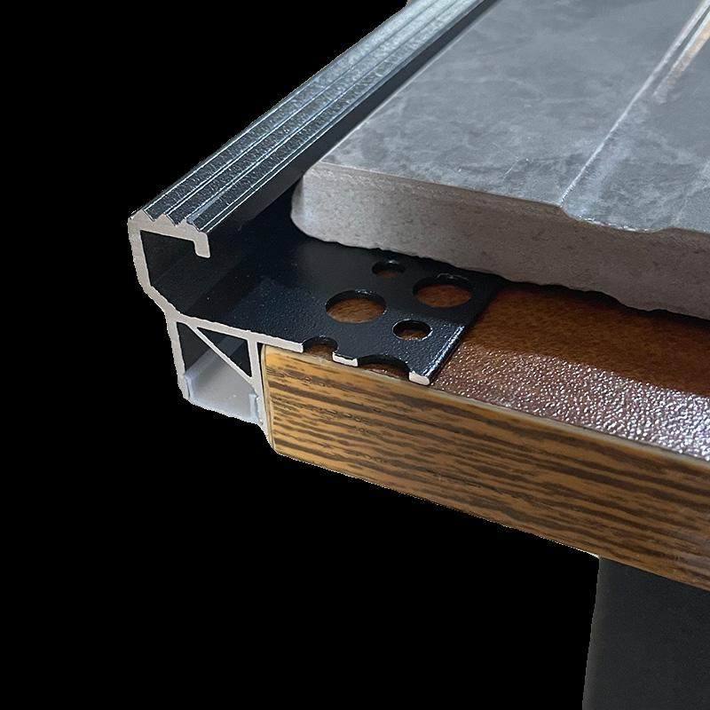 楼梯灯踏步暗装压瓷砖地板收边收口条发光梯步灯带感应台阶铝槽灯