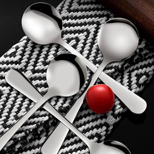 Stainless Steel Round Spoons, Coffee Stirring Spoons, Wester