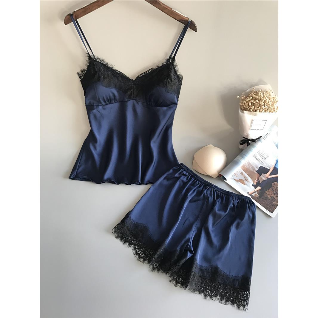 black lingerie without suspender set pajamas pajamas skirt