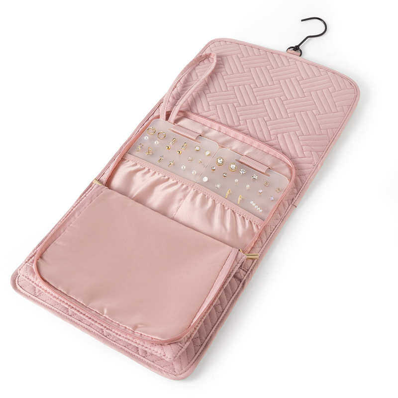 收纳多功能挂钩折叠珠宝首饰包时尚便携式挂钩女生饰品墙上整理袋,收纳整理,其他收纳袋,淘宝优惠券,粉丝福利购,淘宝优惠卷