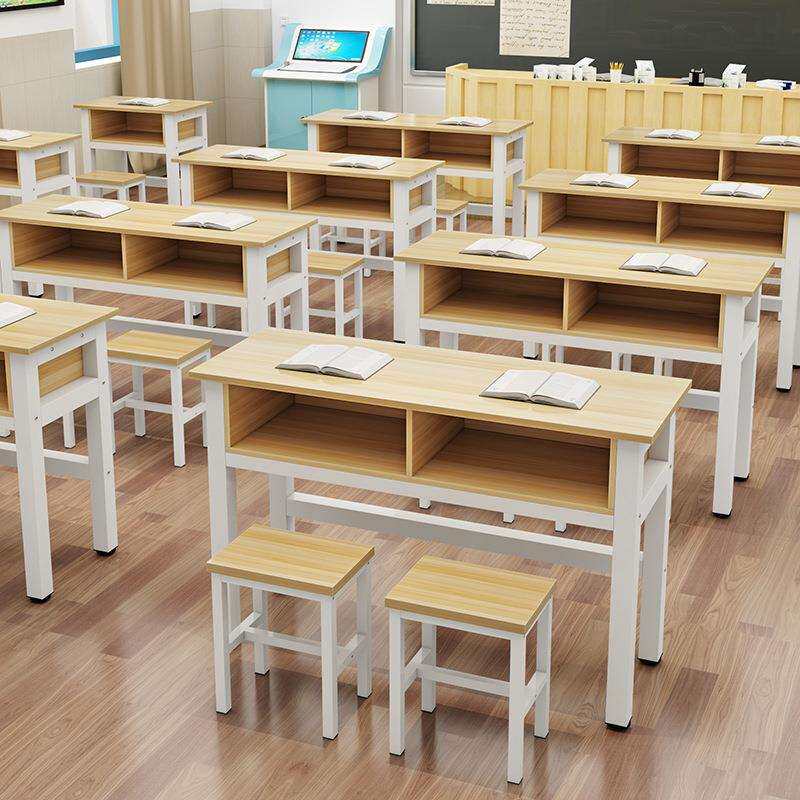 学校课桌椅中小双层课桌辅导班培训桌补习班带抽屉学习桌直销桌子