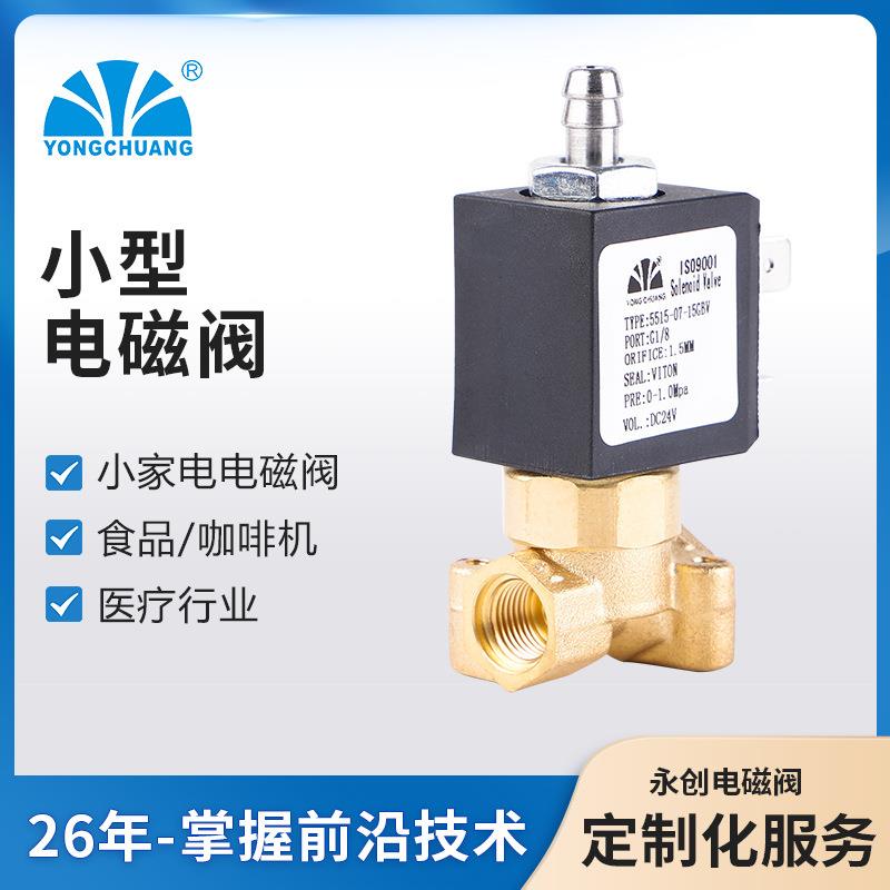 余姚永创5515-07小型直动式电磁阀微型蒸汽电磁阀 取暖器电磁 三
