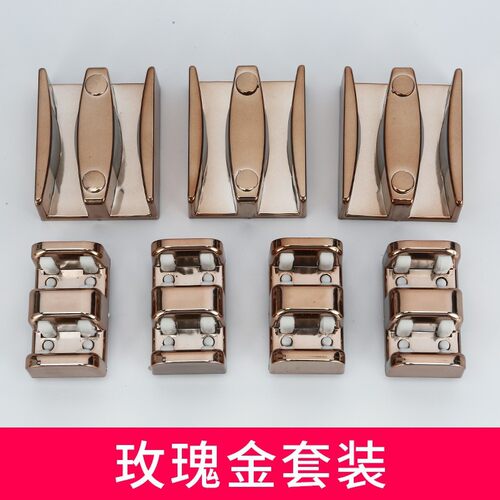 淋浴房配件卫生间浴室移门限位器玻璃门塑料止摆器滑块防撞定位器