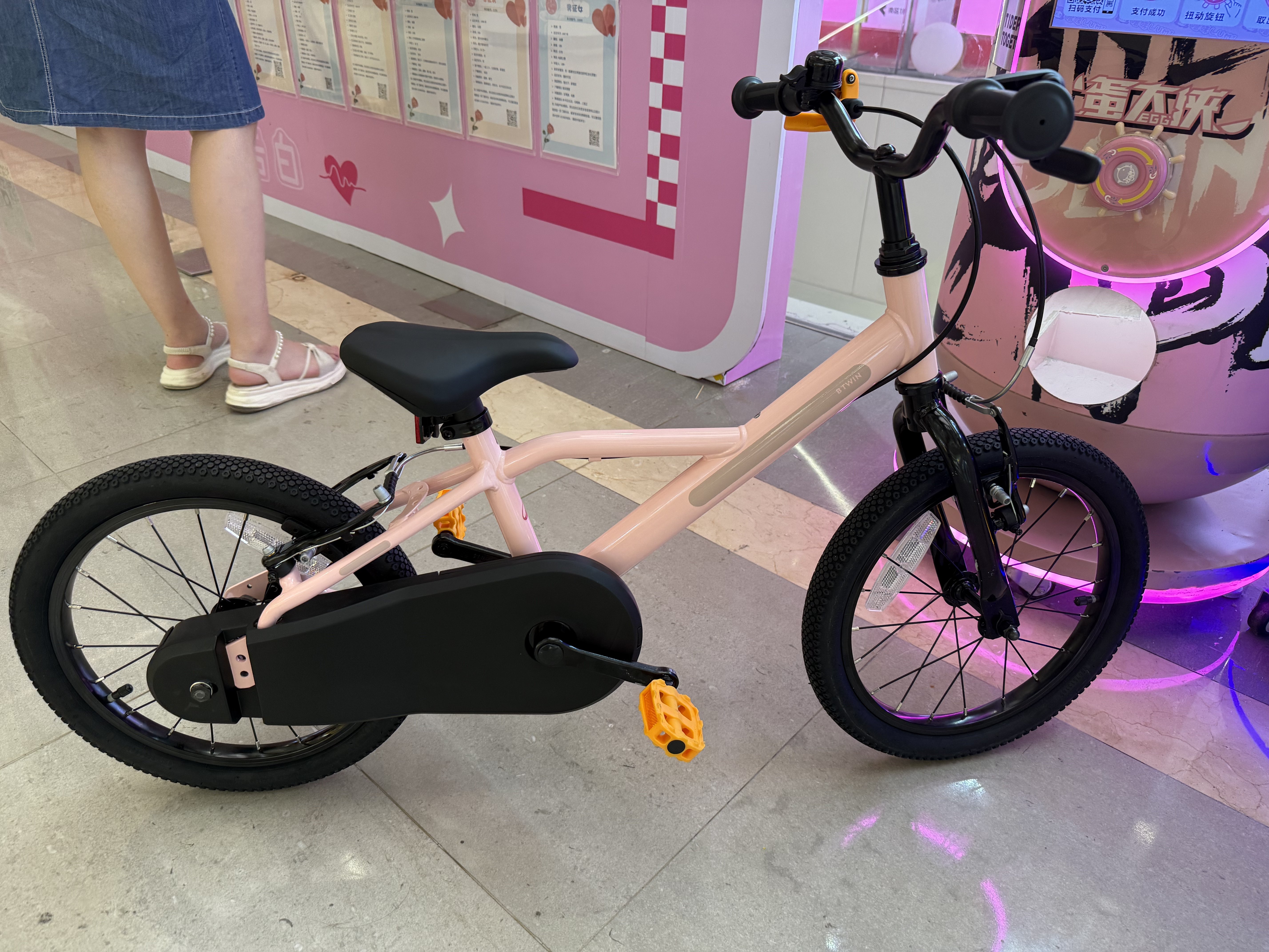 Детский велосипед Decathlon BTWIN 16 дюймов для мальчиков и девочек 4-6 лет, запатентованный тормоз photo review