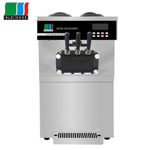 商用三头型冰激凌机台式 雪糕机圣代甜筒软冰淇淋机5236T跨境出口