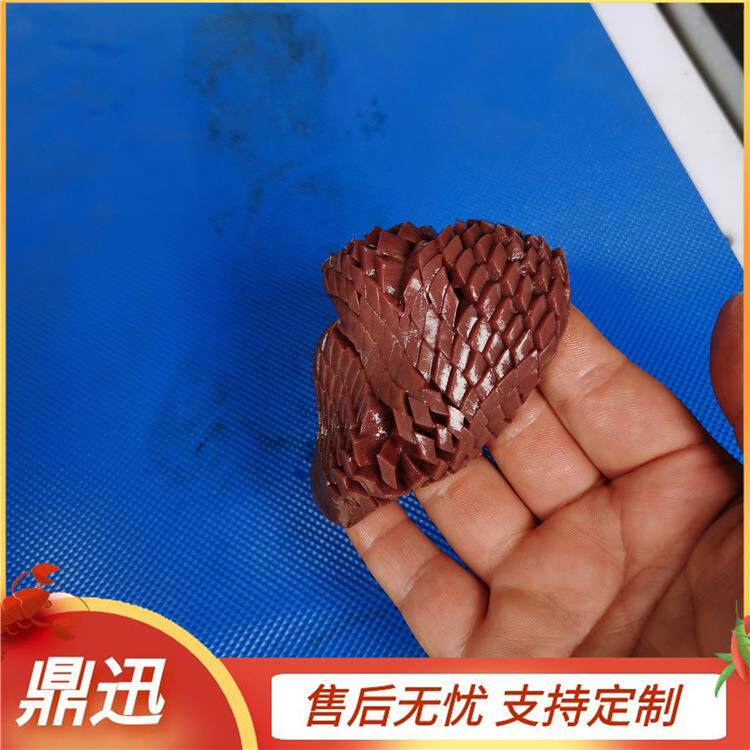 鼎迅火箭鱿鱼切花机 切腰花机器 鲍螺肉开花机 一次开花