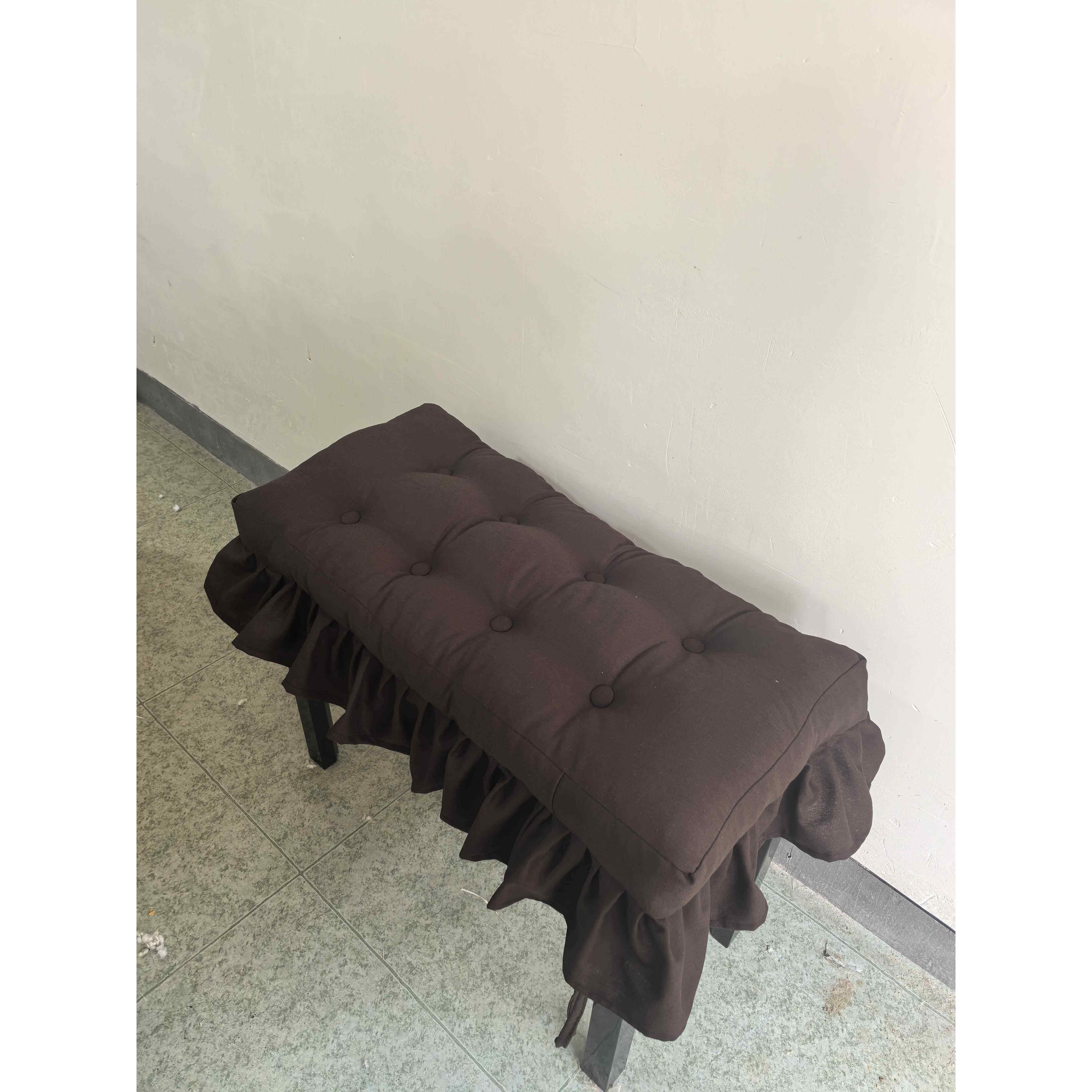 长木椅坐垫椅子垫加厚坐垫学生椅子长方形凳子纯色座垫钢琴凳垫子