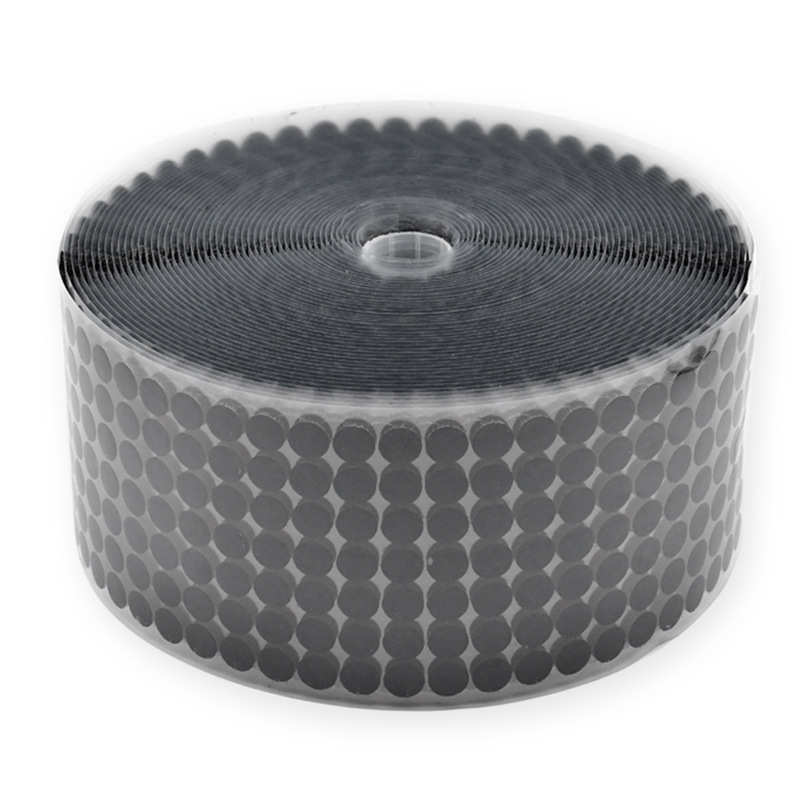 冲型圆形背胶魔术贴圆点透明幼儿园安静书床单沙发固定魔术贴厂家