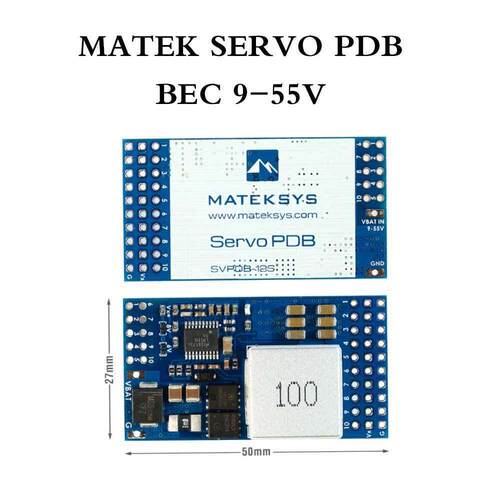 MATEK 伺服舵机分电板 SERVO PDB W/ 12A BEC 9-55V TO 5/6/8V