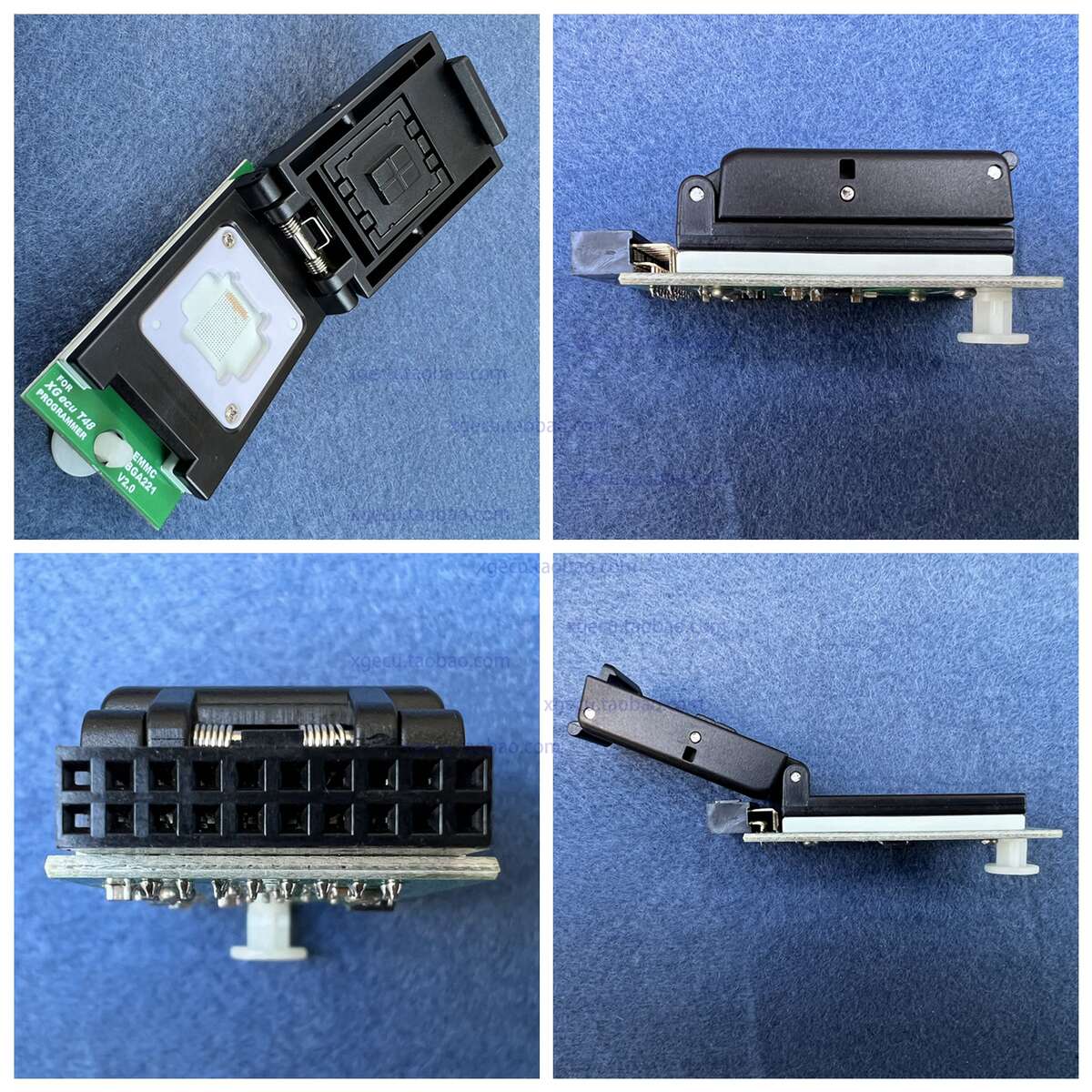 XGecu T48 编程器专用 EMMC BGA221 适配器  升级2.0版双头探针座