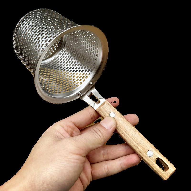 强推！ 家用304不锈钢漏勺厨房捞面勺 煮面油炸漏网过滤网火锅