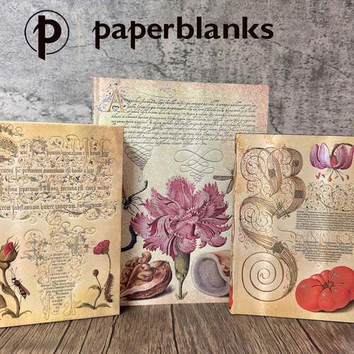 paperblanks笔记本米拉植物佛兰芒玫瑰百合康乃馨覆古精美记事本
