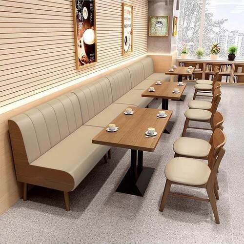 饭厅茶楼餐饮商用咖啡厅奶茶甜品小吃店卡座沙发桌椅组合座椅定制