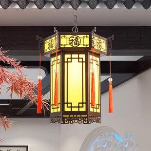 户外中式吊灯凉亭大门入户屋檐阳台长廊酒楼饭店防水灯笼仿古宫灯