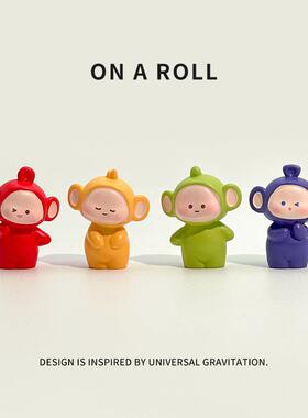 天线 线宝宝可爱治愈电脑萤幕装饰车载中控台饰品解压迷你工位摆